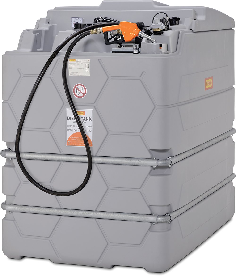 Cuve double paroi 2500 litres avec pompe biodiesel B100